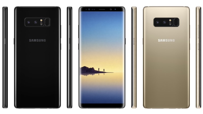 Samsung Galaxy Note 8, smartphone, 4k