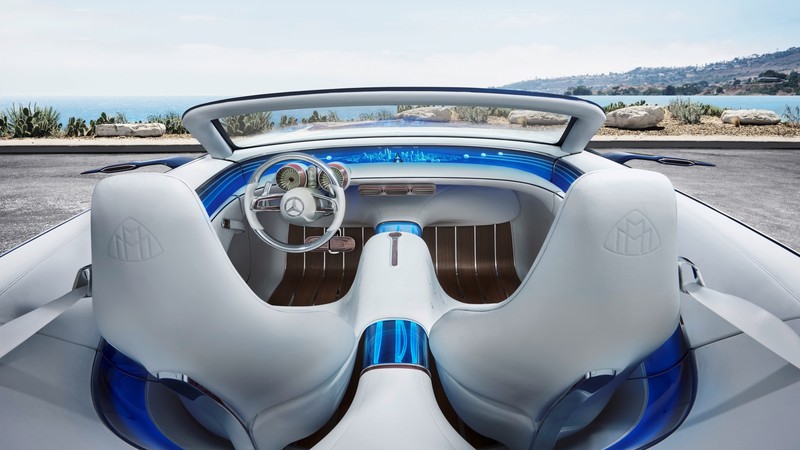 Mercedes-Maybach 6, electric cars, interior, 4k