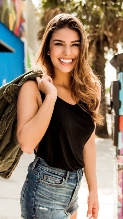Women Model, Smile, Brunette, 1440x2560