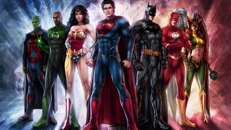 Justice League, Wonder Woman, Batman, The Flash, 4k