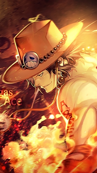 Anime One Piece, Portgas D. Ace, 1440x2560