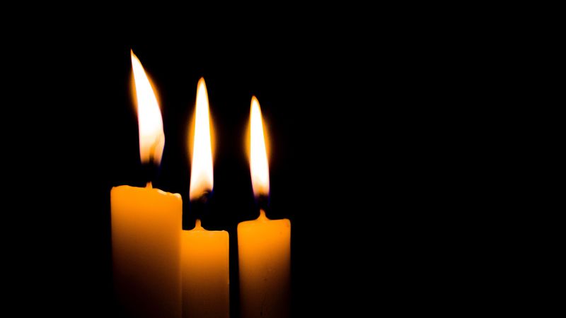 candles, fire, dark, burns, 4k