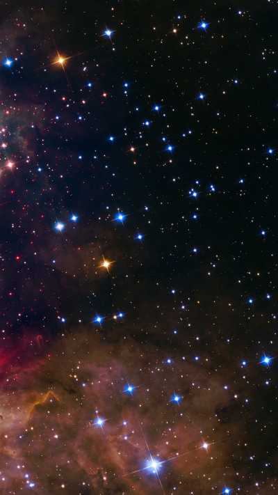 Sci Fi Nebula, Stars, Space, 1440x2560