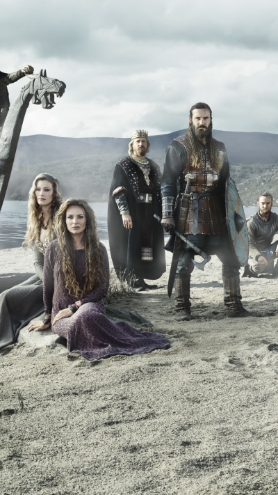 TV Show Vikings, Ragnar Lothbrok, Vikings (TV Show), Drakkar, Warrior, 1440x2560