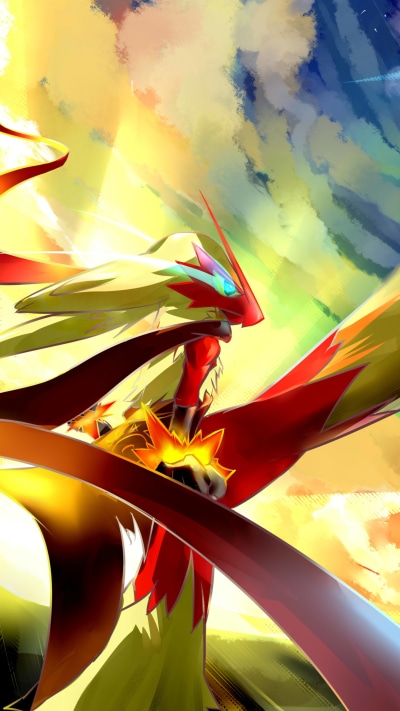 Anime Pokémon, Blaziken (Pokémon), Lucario (Pokémon), 1440x2560