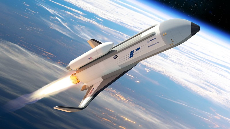 Boeing Phantom Express, 4k, space