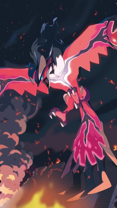 Video Game Pokémon, Yveltal (Pokémon), 1440x2560