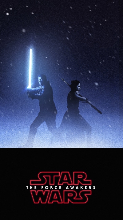 Movie Star Wars Episode VII: The Force Awakens, Rey (Star Wars), Finn (Star Wars), Lightsaber, Star Wars, 1440x2560