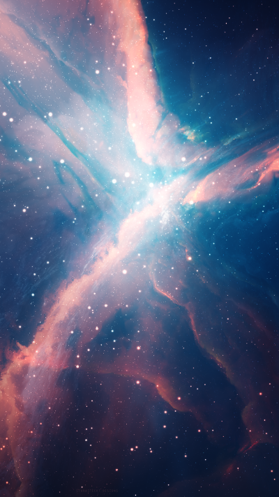 Sci Fi Nebula, Eden Nebula, Space, 1440x2560
