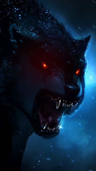 Fantasy Wolf, 1440x2560