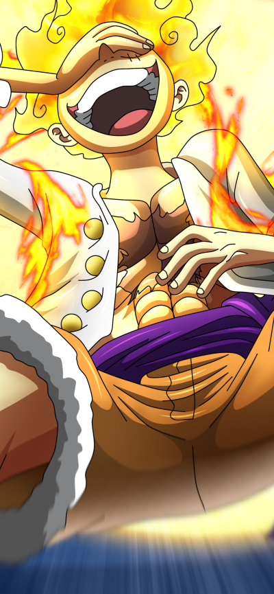 Anime One Piece, Gear 5 (One Piece), Monkey D. Luffy, 1284x2778