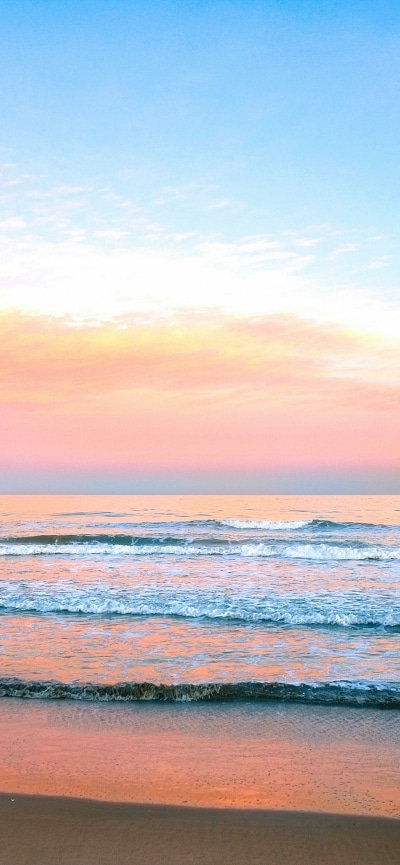 Earth Ocean, Horizon, Sky, Sea, 1284x2778