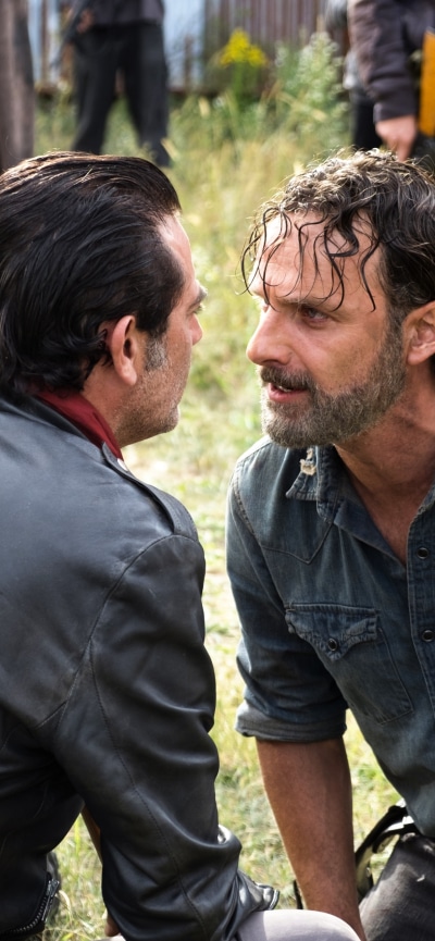 TV Show The Walking Dead, Jeffrey Dean Morgan, Rick Grimes, Negan (The Walking Dead), Andrew Lincoln, 1284x2778