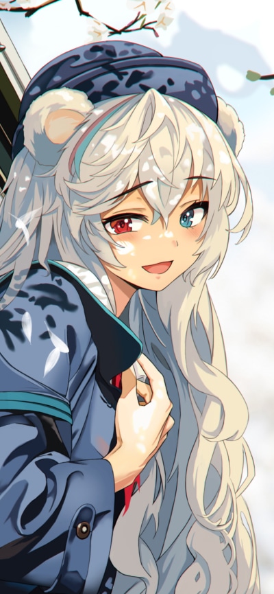 Video Game Arknights, Rosa (Arknights), Heterochromia, 1284x2778
