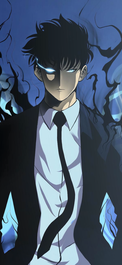 Anime Solo Leveling, Sung Jin-Woo, 1284x2778