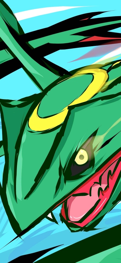 Video Game Pokémon, Rayquaza (Pokémon), 1284x2778