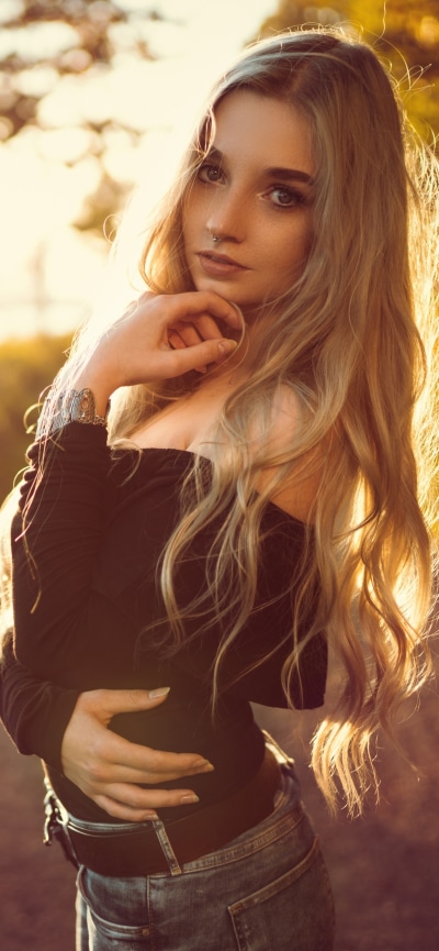 Women Model, Long Hair, Blonde, 1242x2688