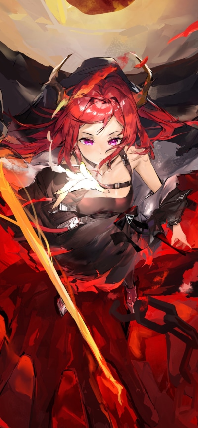 Video Game Arknights, Surtr (Arknights), 1242x2688