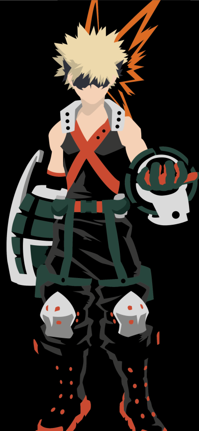 Anime My Hero Academia, Katsuki Bakugou, 1242x2688