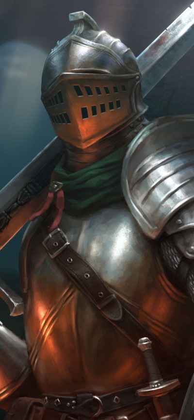 Video Game Dark Souls, Warrior, Knight, Armor, Sword, 1242x2688