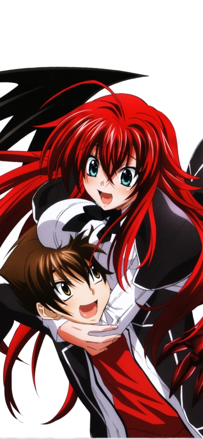 Anime High School DxD, Issei Hyoudou, Ddraig (High School DxD), Rias Gremory, 1242x2688