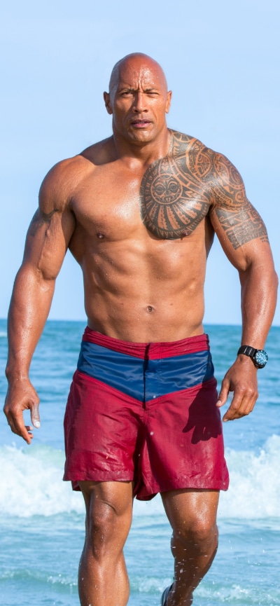 Movie Baywatch, Dwayne Johnson, Baywatch (Movie), 1242x2688