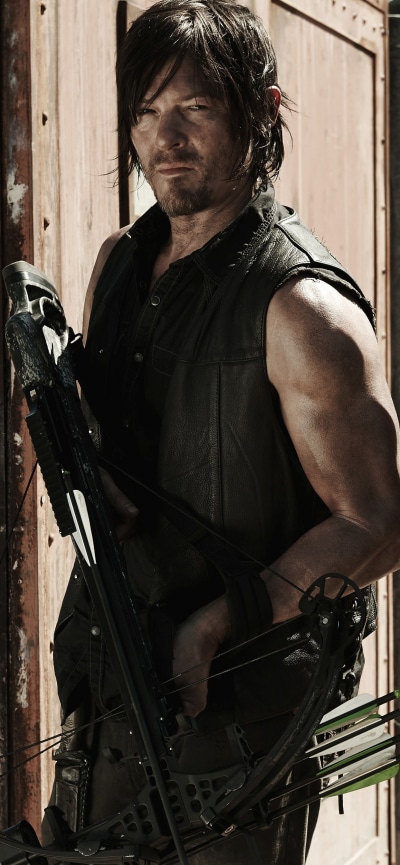TV Show The Walking Dead, Crossbow, Norman Reedus, Daryl Dixon, 1242x2688