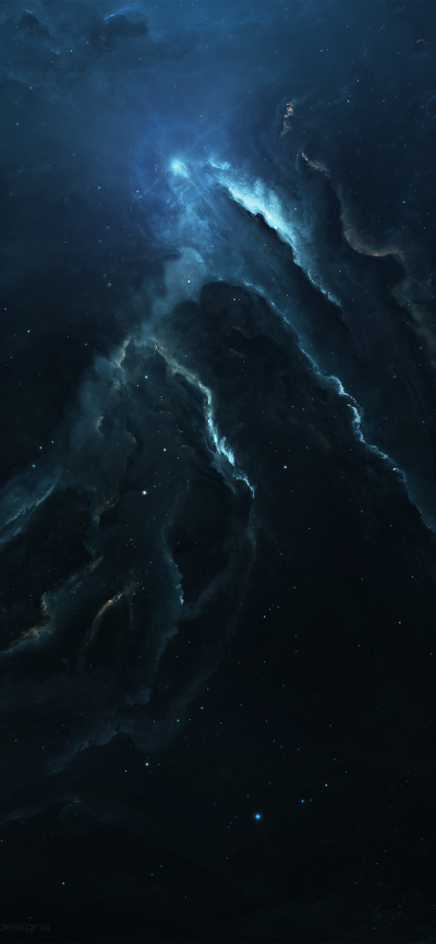 Sci Fi Nebula, Space, Stars, 1242x2688