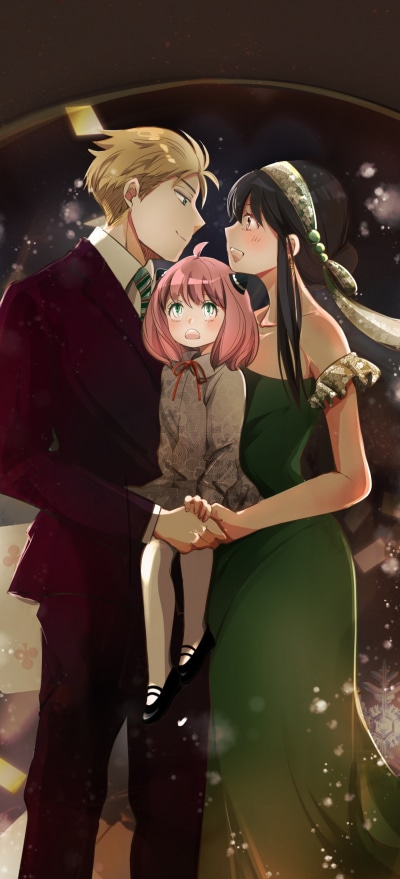 Anime Spy x Family, Loid Forger, Anya Forger, Yor Forger, 1228x2700