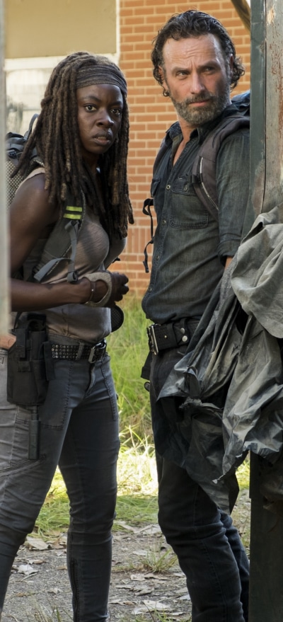 TV Show The Walking Dead, Danai Gurira, Michonne (The Walking Dead), Andrew Lincoln, Rick Grimes, 1228x2700