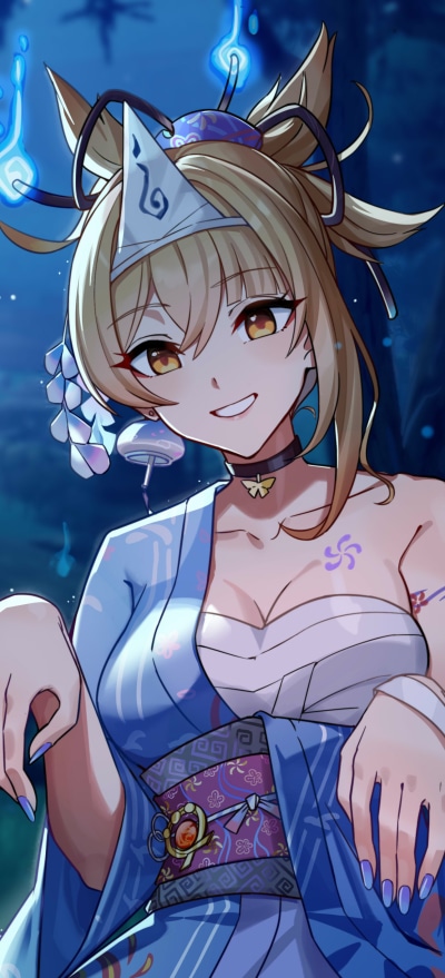 Video Game Genshin Impact, Yoimiya (Genshin Impact), 1228x2700
