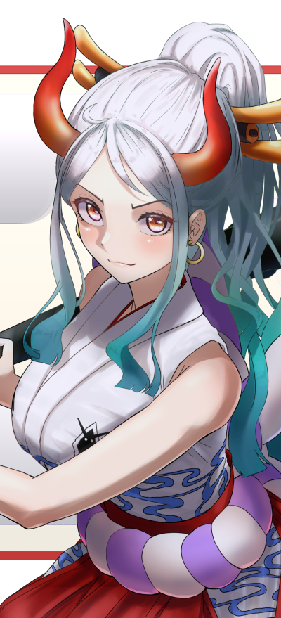 Anime One Piece, Yamato (One Piece), 1228x2700