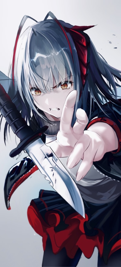 Video Game Arknights, Knife, W (Arknights), 1228x2700