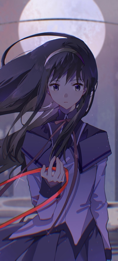 Anime Puella Magi Madoka Magica, Homura Akemi, 1228x2700
