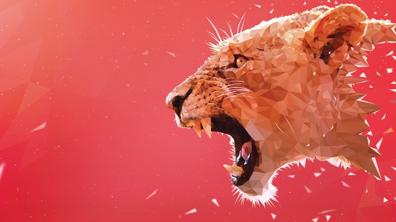 lion, art, 4K
