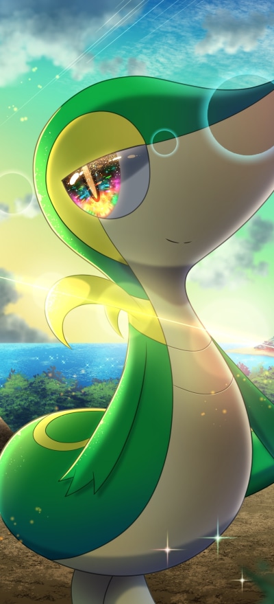 Anime Pokémon, Snivy (Pokemon), 1228x2700