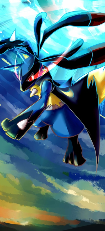 Anime Pokémon, Lucario (Pokémon), 1228x2700