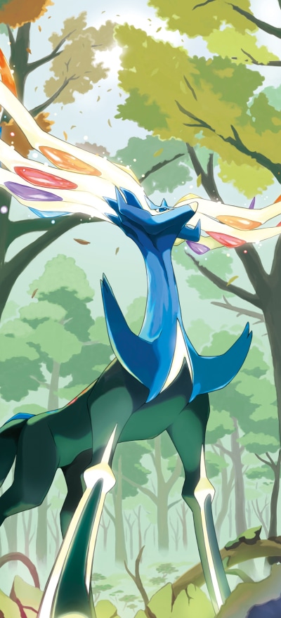 Video Game Pokémon, Legendary Pokémon, Xerneas (Pokémon), 1228x2700