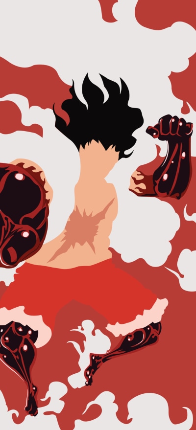Anime One Piece, Monkey D. Luffy, 1228x2700