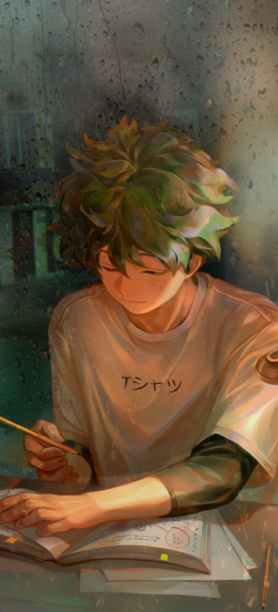 Anime My Hero Academia, Izuku Midoriya, 1228x2700