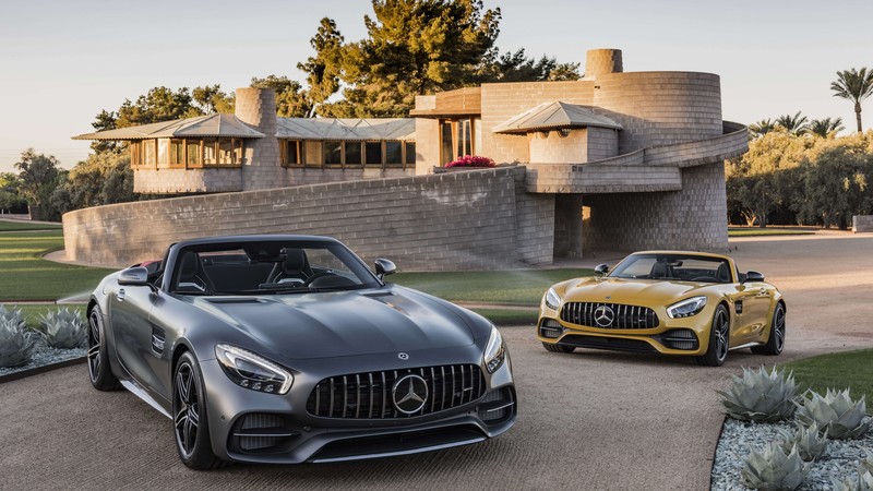 Mercedes-AMG GT C Roadster, 2018 Cars, 4k