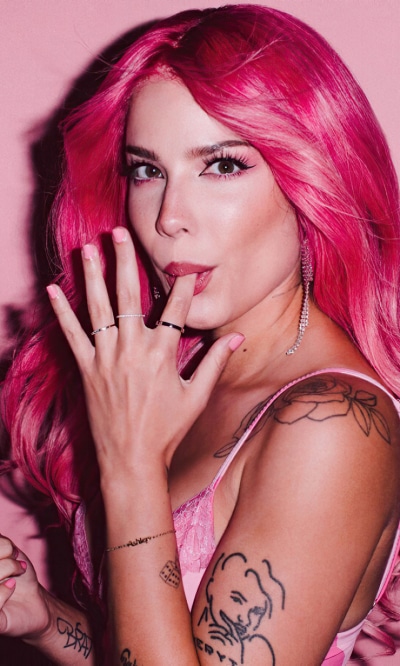 Music Halsey, Singer, Pink Hair, Long Hair, Halsey (Singer), American, 1200x2000