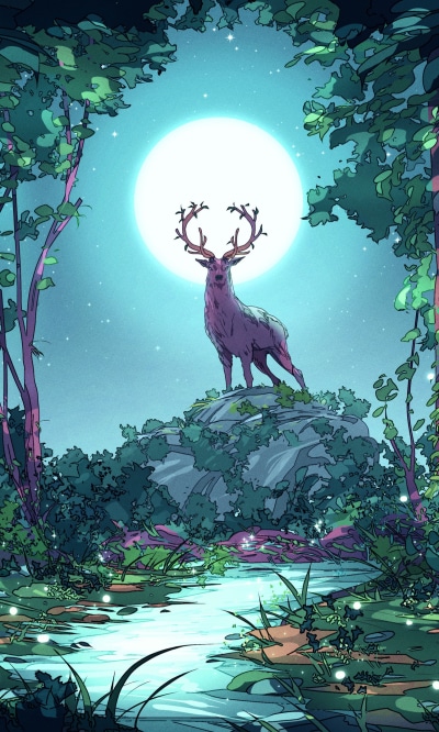 Fantasy Deer, 1200x2000