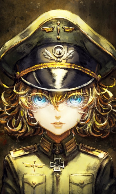 Anime Youjo Senki, Hat, Short Hair, Blue Eyes, Tanya Degurechaff, Military Uniform, 1200x2000