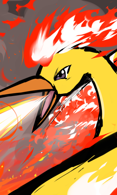Anime Pokémon, Moltres (Pokémon), 1200x2000