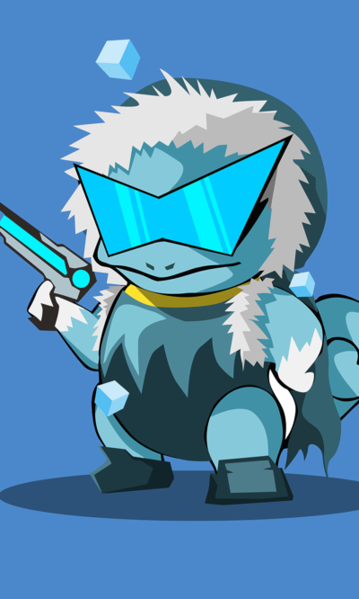 Anime Pokémon, Minimalist, Glasses, Squirtle (Pokémon), 1200x2000