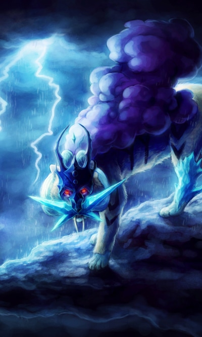 Anime Pokémon, Raikou (Pokémon), 1200x2000