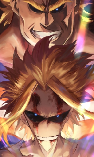 Anime My Hero Academia, All Might, Smile, Toshinori Yagi, 1200x2000