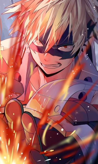 Anime My Hero Academia, Blonde, Katsuki Bakugou, 1200x2000