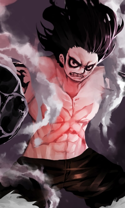 Anime One Piece, Monkey D. Luffy, Gear Fourth, 1200x2000